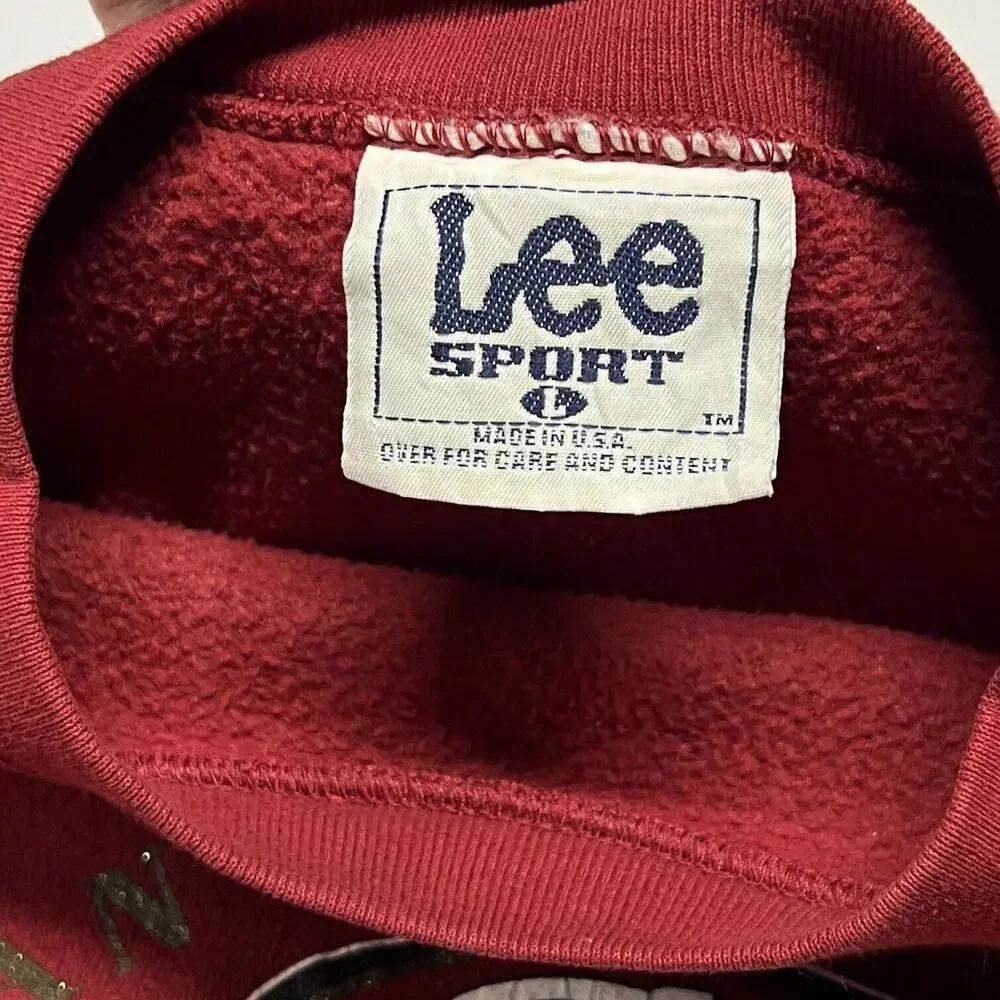 VTG San Francisco 49ers Crewneck Sweatshirt Fits Womens Sz S-M Distressed LEE - Picture 3 of 8